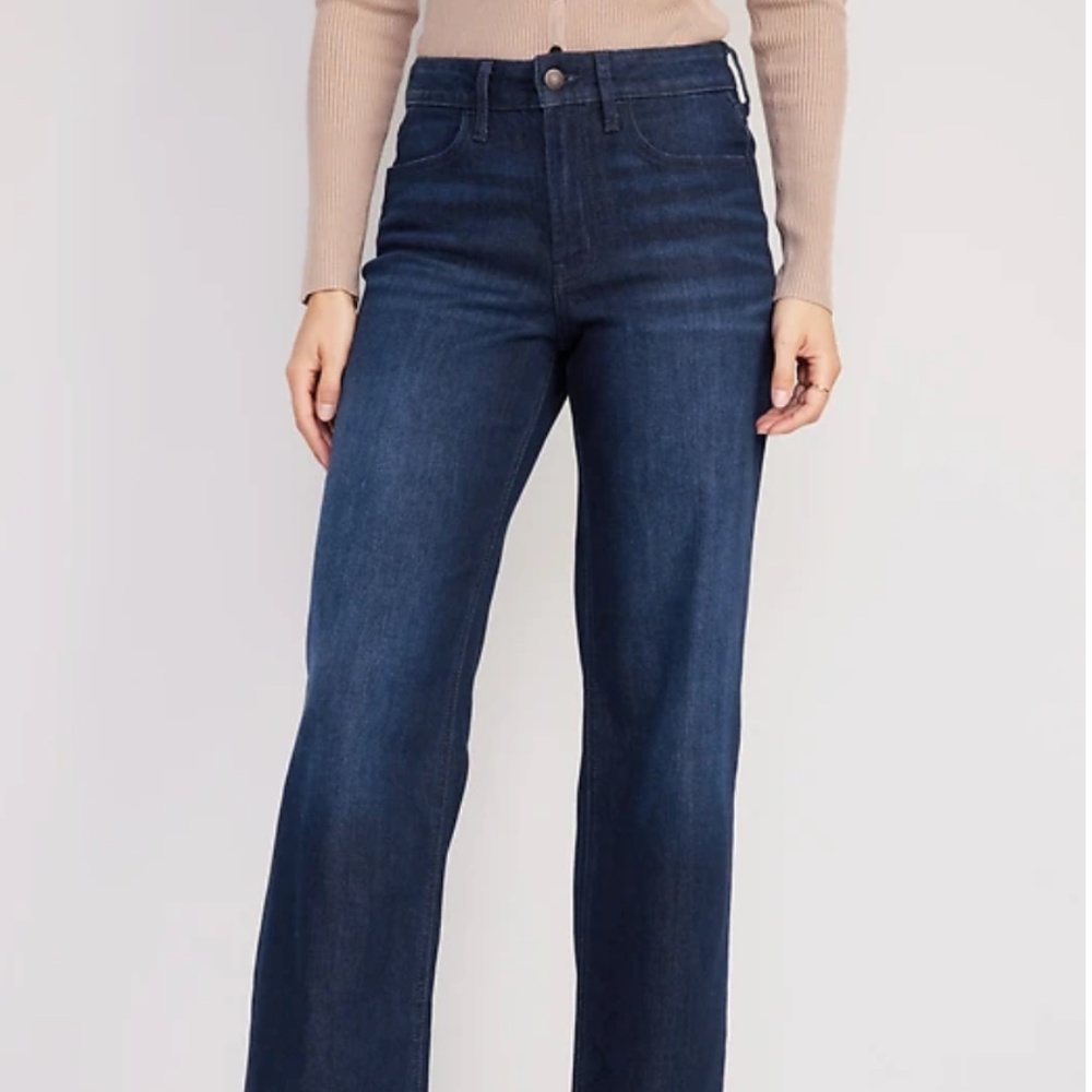 Old Navy Women's High-Waisted Wide-Leg Jeans, Size 12